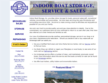 Tablet Screenshot of indoorboatstorageinc.com